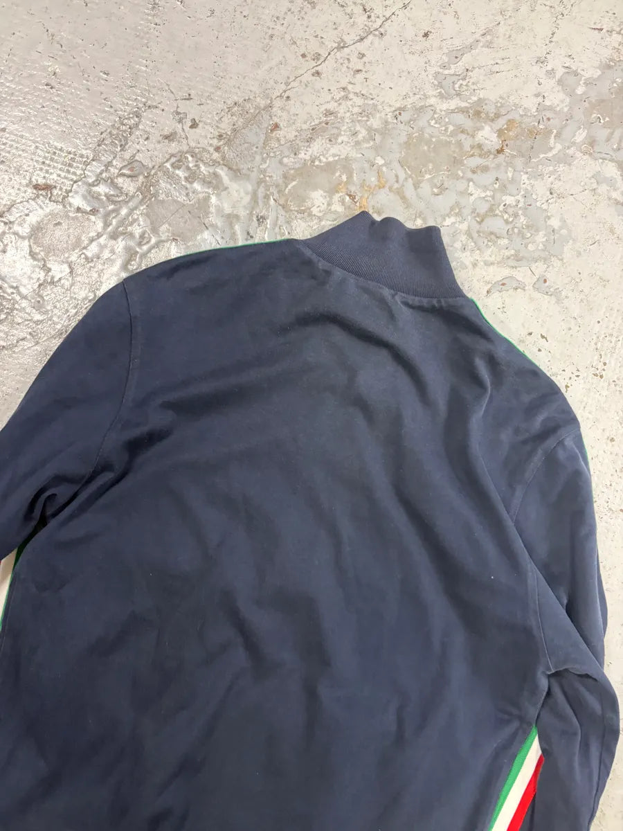 2000s Dolce & Gabbana Blue Italia Stripe Zip Track Sweater aGaoEeB 6