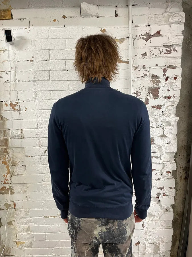 2000s Dolce & Gabbana Blue Italia Stripe Zip Track Sweater aGaoEeB 3