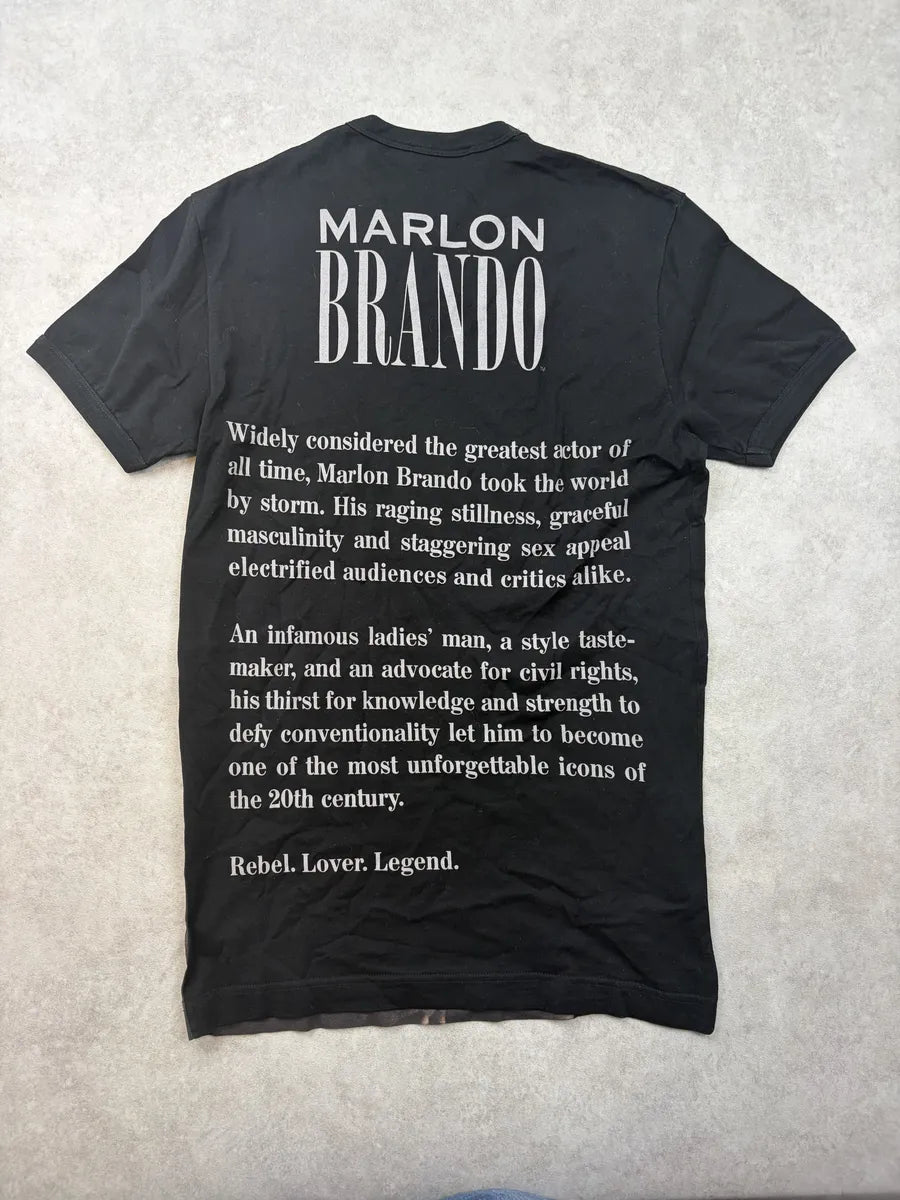 2000s Dolce & Gabbana Black Marlon Brando Human T-Shirt fdIpNoT 6