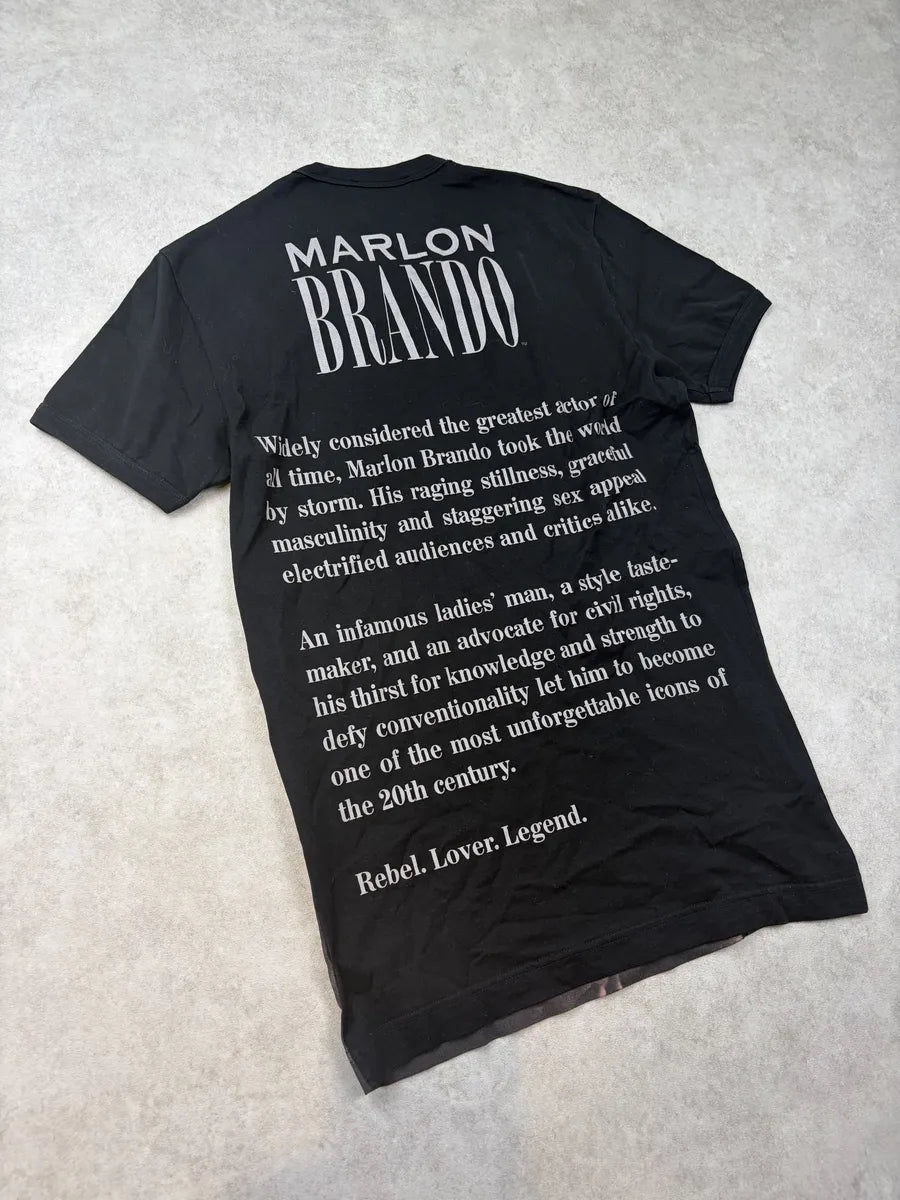 2000s Dolce & Gabbana Black Marlon Brando Human T-Shirt fdIpNoT 7