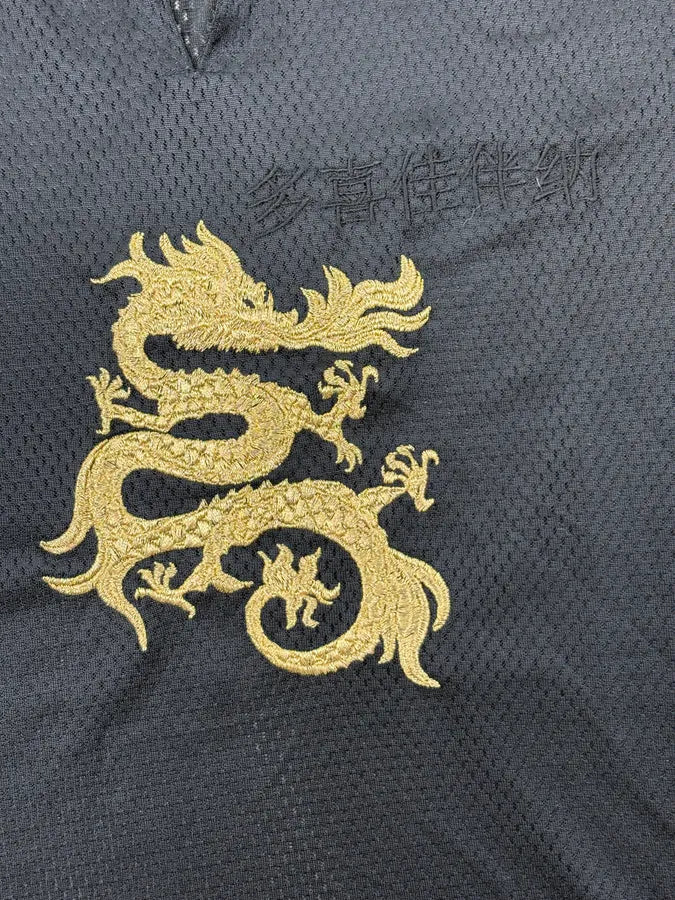 Dolce & Gabbana Black Mesh Dragon Embroidered T-Shirt pFfmQAw 6