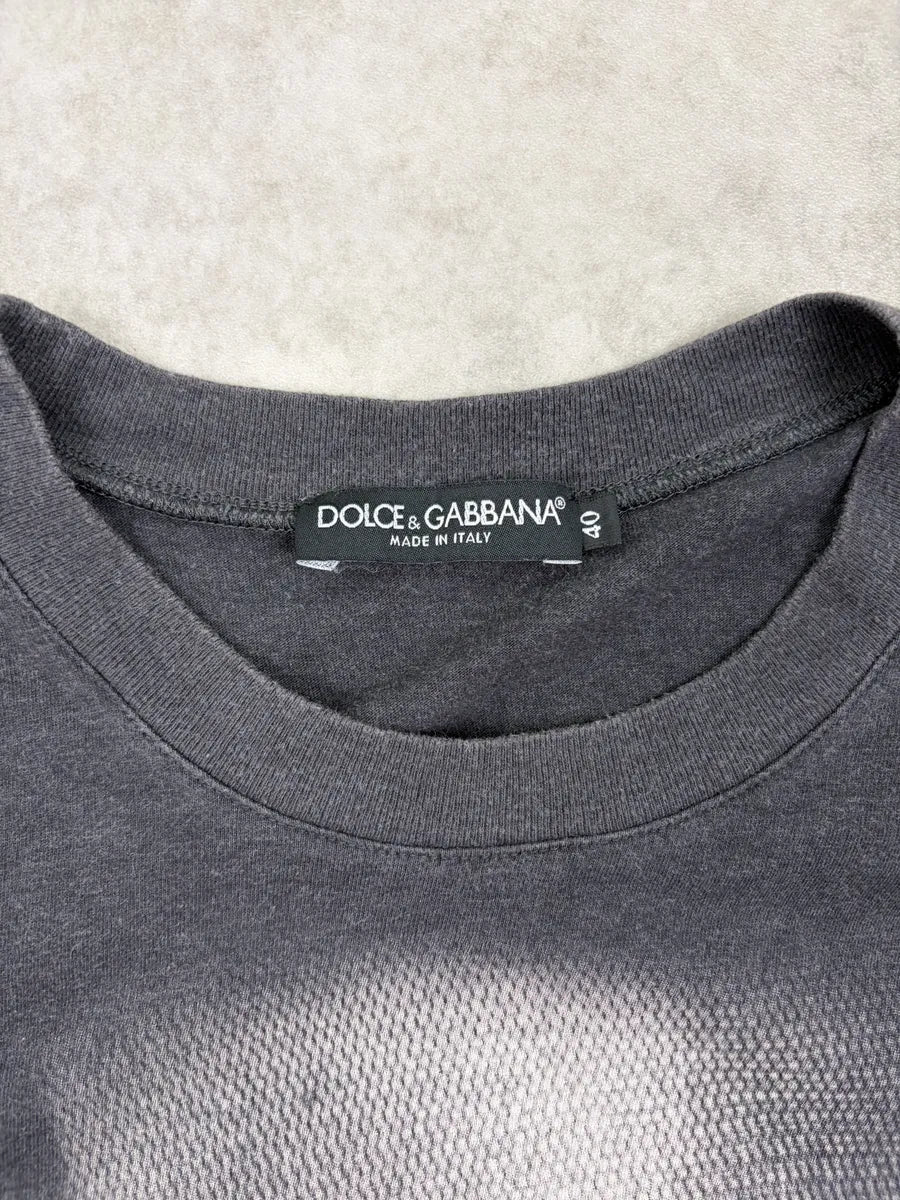 2000s Dolce & Gabbana Black Monica Bellucci Portrait T-Shirt sggDevT 5