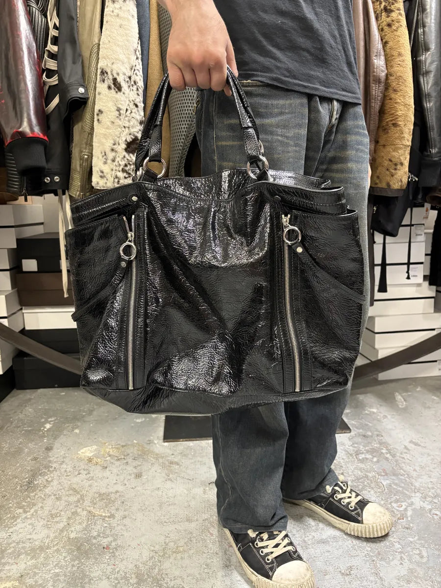 Dolce & Gabbana Black Gaia Satin Leather Handle Bag aHJIOBV 1