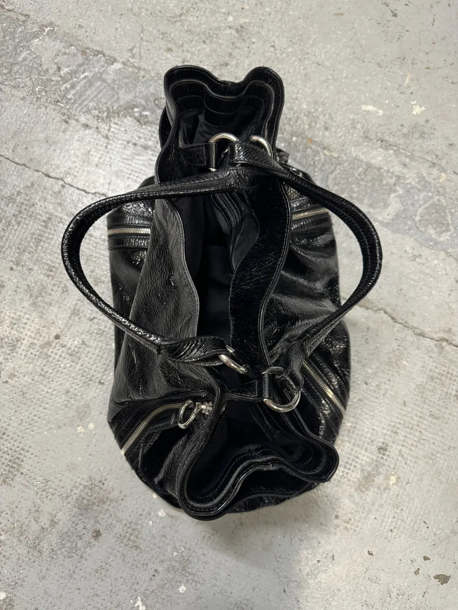 Dolce & Gabbana Black Gaia Satin Leather Handle Bag aHJIOBV 5