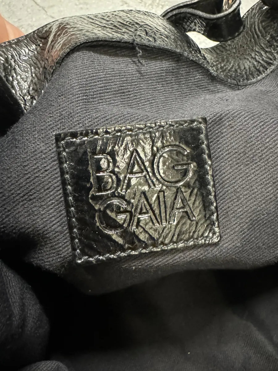 Dolce & Gabbana Black Gaia Satin Leather Handle Bag aHJIOBV 6