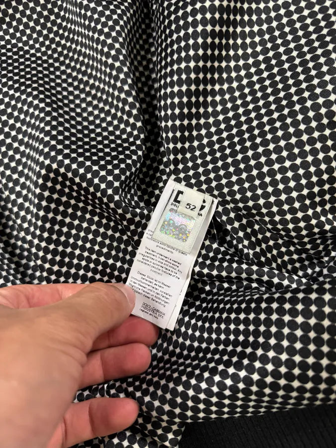 Dolce & Gabbana Black Leather Bomber Jacket (L) xBEekqL 9