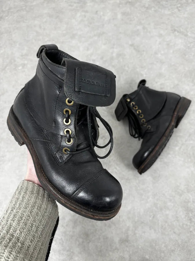 Dolce & Gabbana Black Leather Boots HWMlrUN 0