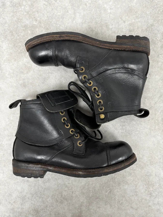 Dolce & Gabbana Black Leather Boots HWMlrUN 2