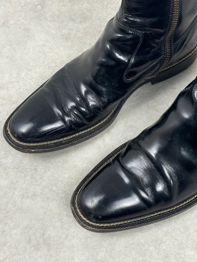 Dolce & Gabbana Black Leather Chelsea Boots TlbLIek 6