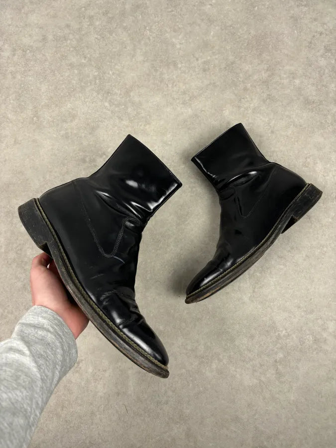 Dolce & Gabbana Black Leather Chelsea Boots TlbLIek 0