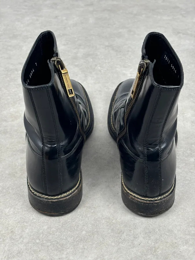 Dolce & Gabbana Black Leather Chelsea Boots TlbLIek 7
