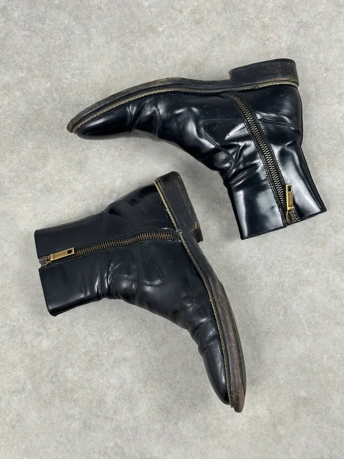 Dolce & Gabbana Black Leather Chelsea Boots TlbLIek 4