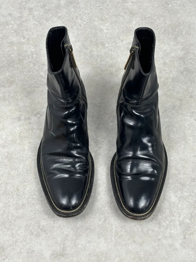 Dolce & Gabbana Black Leather Chelsea Boots TlbLIek 1