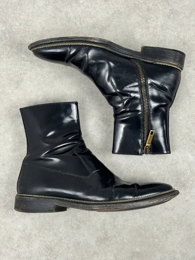 Dolce & Gabbana Black Leather Chelsea Boots TlbLIek 3
