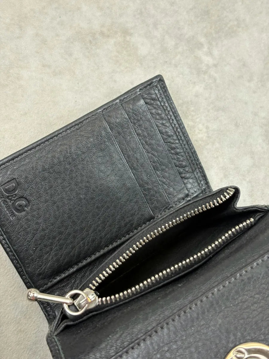 Dolce & Gabbana Black Leather Keylock Wallet CZeqyXd 5