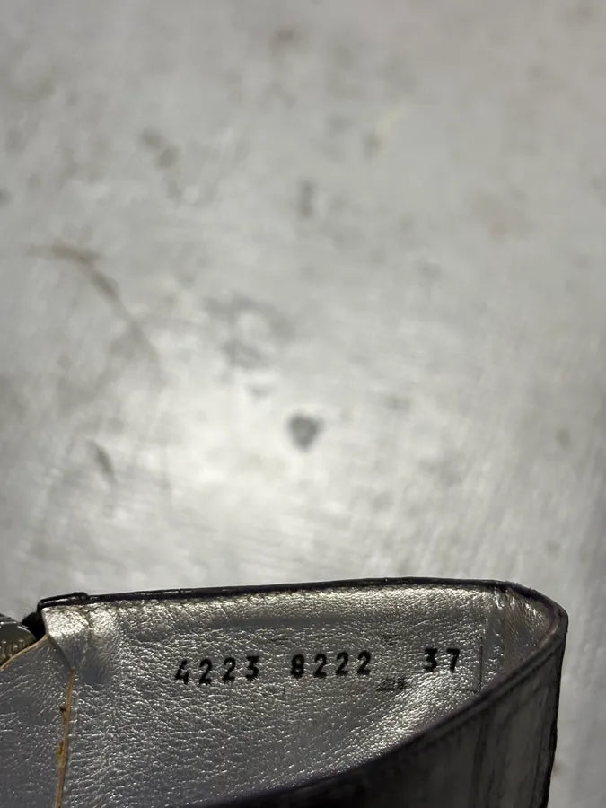 Dolce & Gabbana Black Leather Mid-Calf Fur-Trimmed Boots tnlxIVV 7