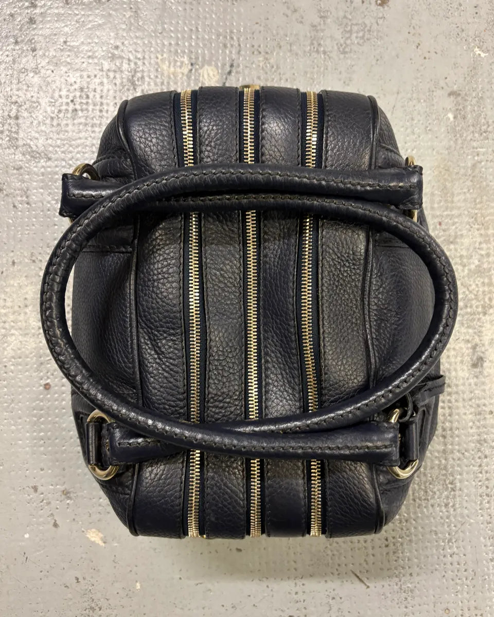 AW2010 Dolce & Gabbana Black Leather Multi Zip Lily Handle Bag yXCwOcM 8