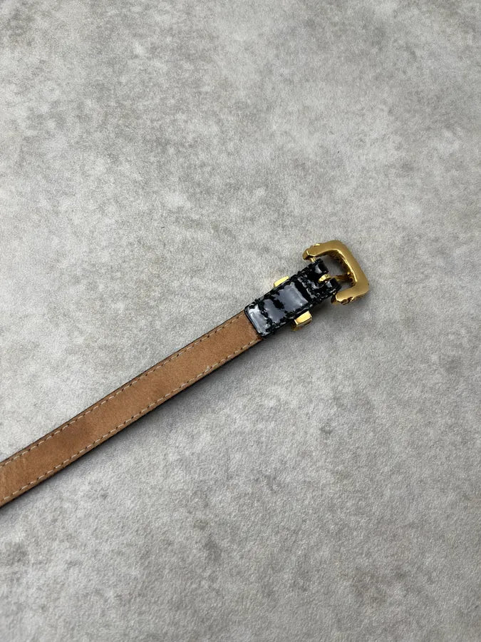 Dolce & Gabbana Black Leather Ornamental Buckle Belt mCqGaNu 7
