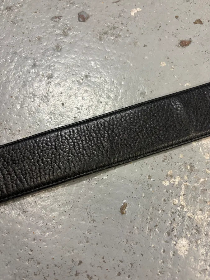 AW2006 Dolce & Gabbana Black Leather Ornamental Buckle Belt SppzEJZ 5