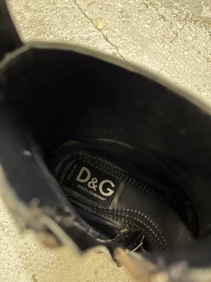 Dolce & Gabbana Black Leather Prestige Boots (39eu/us6.5) zGyCwAw 7