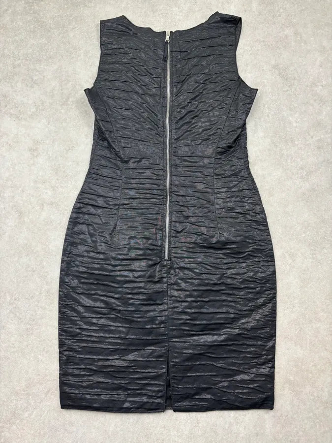 Dolce & Gabbana Black Linen Ruched Dress WsxiIWT 4