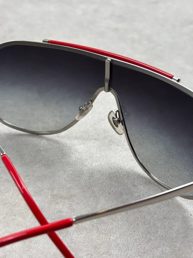 Dolce & Gabbana Black Metal Shield Aviator Sunglasses OsPnzVc 13