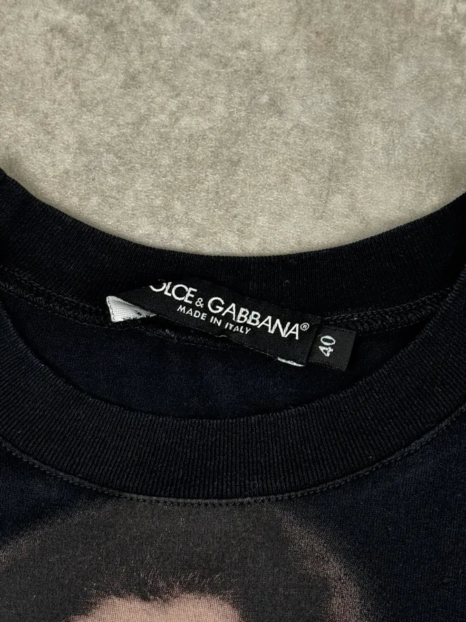 SS2010 Dolce & Gabbana Black Monica Bellucci T-Shirt hkCepUm 8