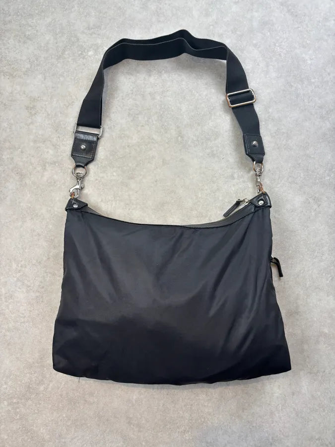 2000s Dolce & Gabbana Black Nylon Multi-Pocket Shoulder Bag UoRrrvs 5