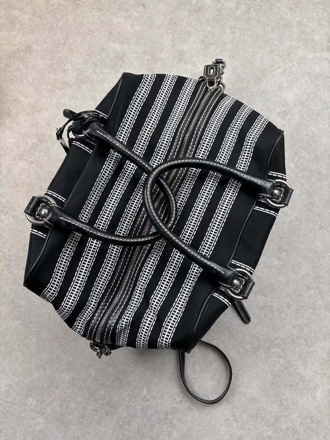 AW2010 Dolce & Gabbana Black Trompe Loeil Zip Handle Bag oKZqBaF 9