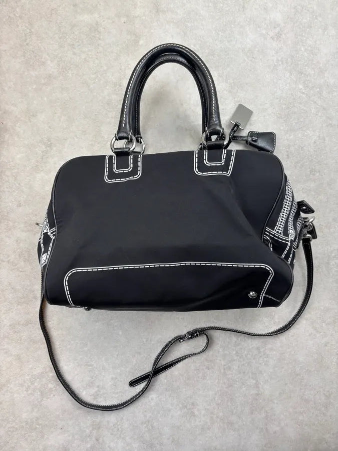 AW2010 Dolce & Gabbana Black Trompe Loeil Zip Handle Bag oKZqBaF 10