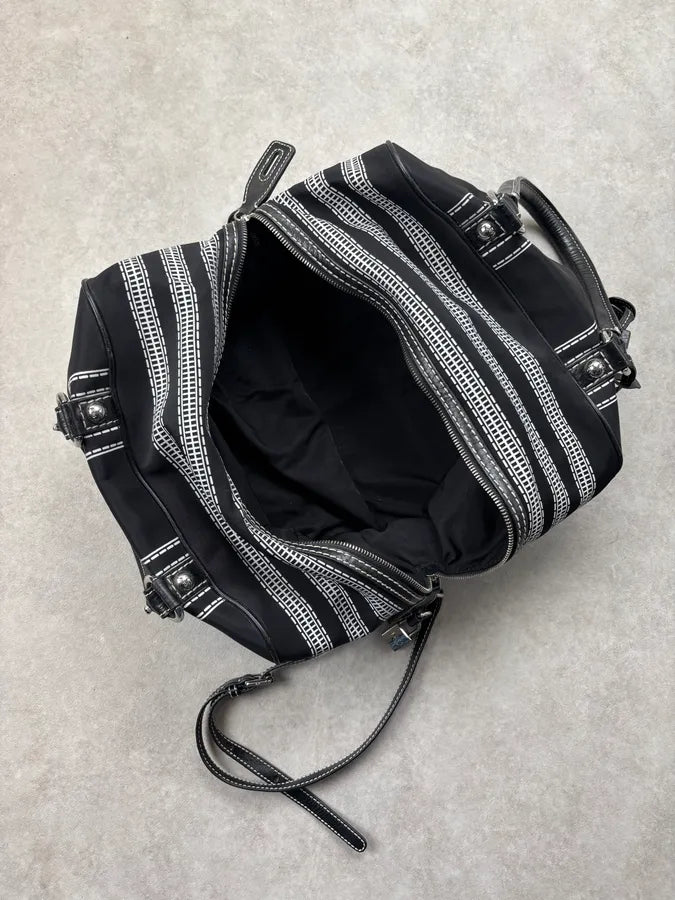 AW2010 Dolce & Gabbana Black Trompe Loeil Zip Handle Bag oKZqBaF 12