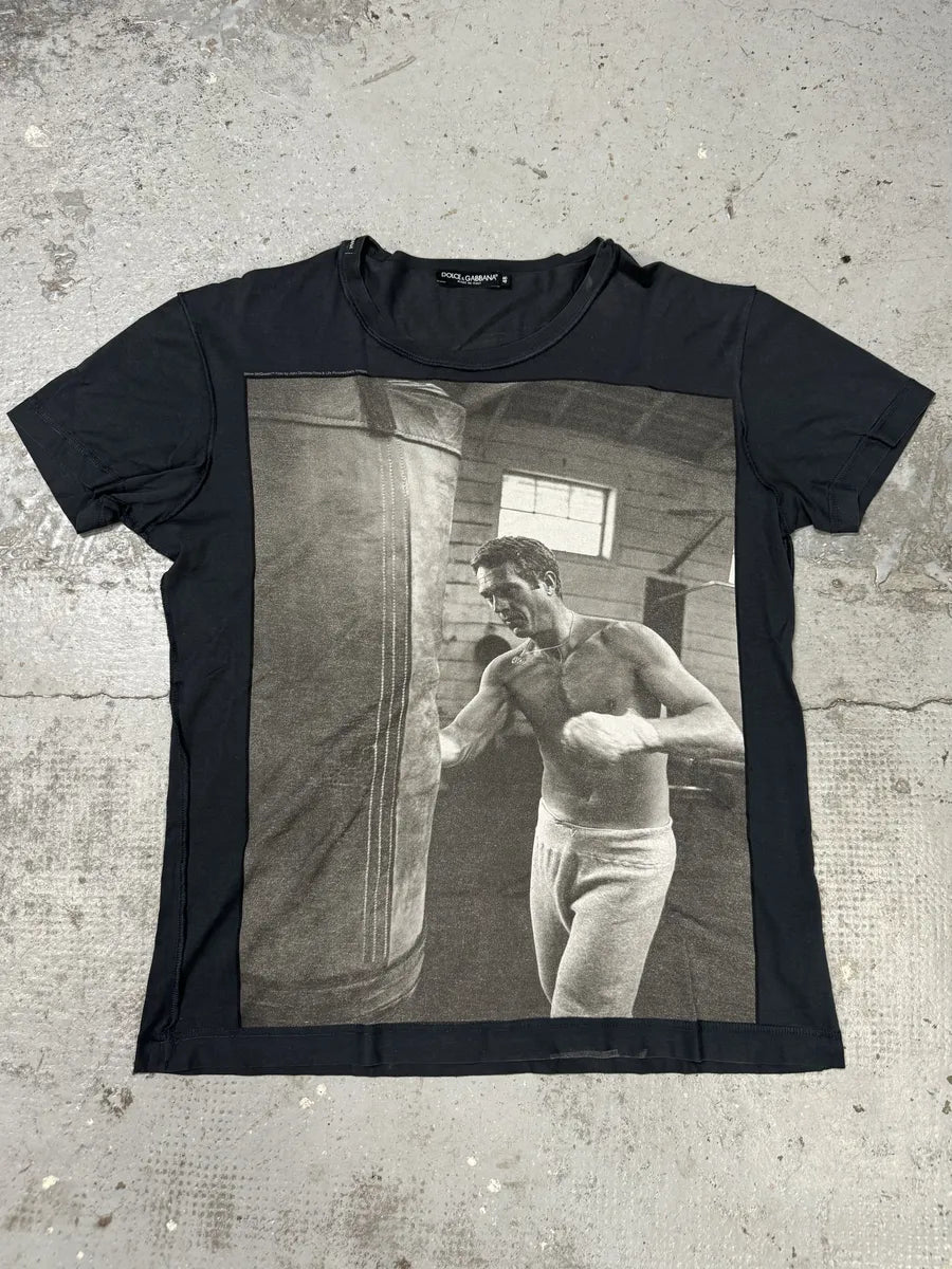 Dolce & Gabbana Black Steve McQueen Boxing T-Shirt NpnSVkX 0