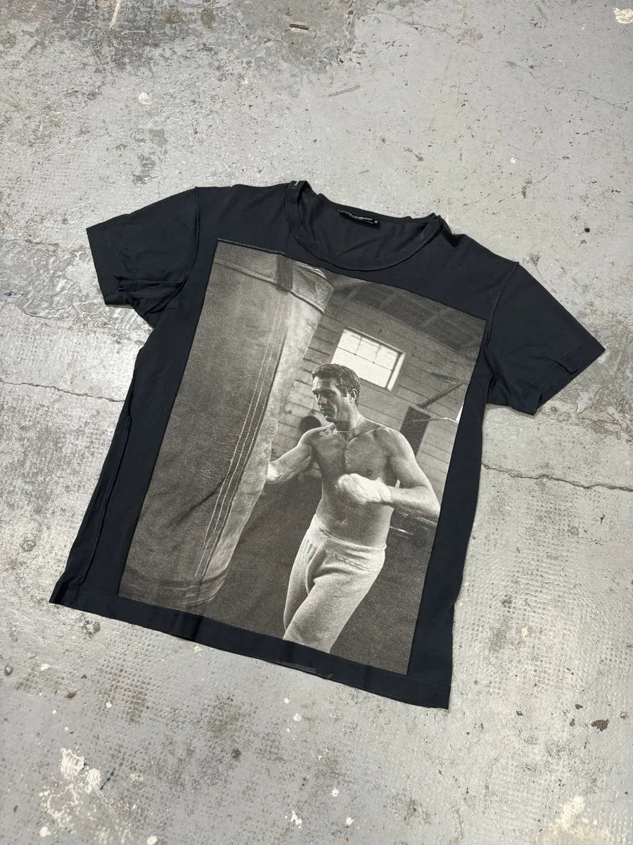 Dolce & Gabbana Black Steve McQueen Boxing T-Shirt NpnSVkX 4