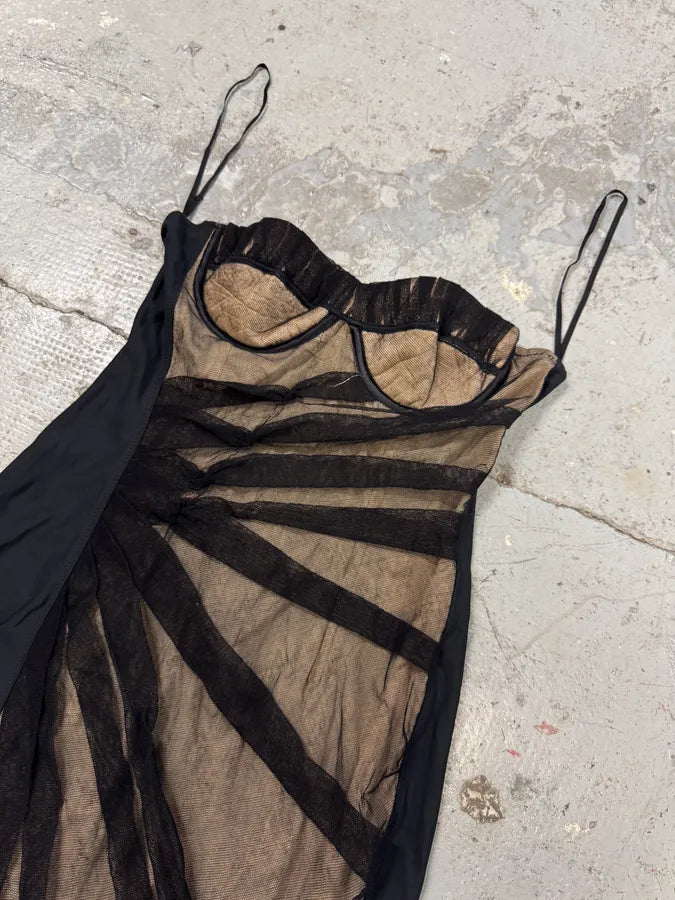 Dolce & Gabbana Black Sun Mesh Dress (M) aElNMlU 3