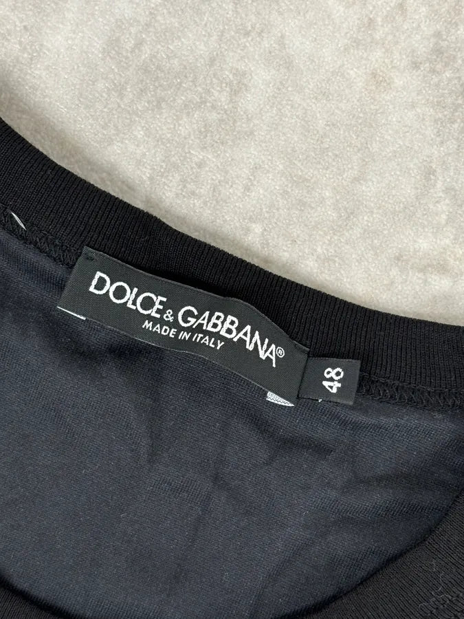 Dolce & Gabbana Frenchie Rooster Black T-Shirt   LrwAYIW 7