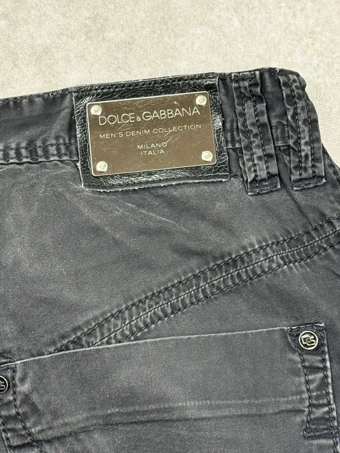 2000s Dolce & Gabbana Black Washed Technical Pants ZNOyazU 8
