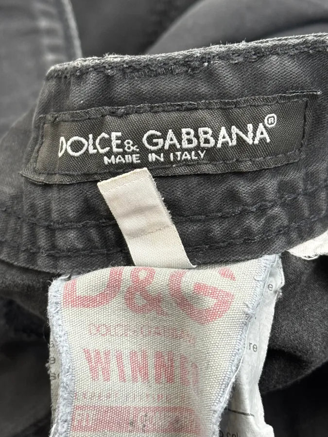 2000s Dolce & Gabbana Black Washed Technical Pants ZNOyazU 10