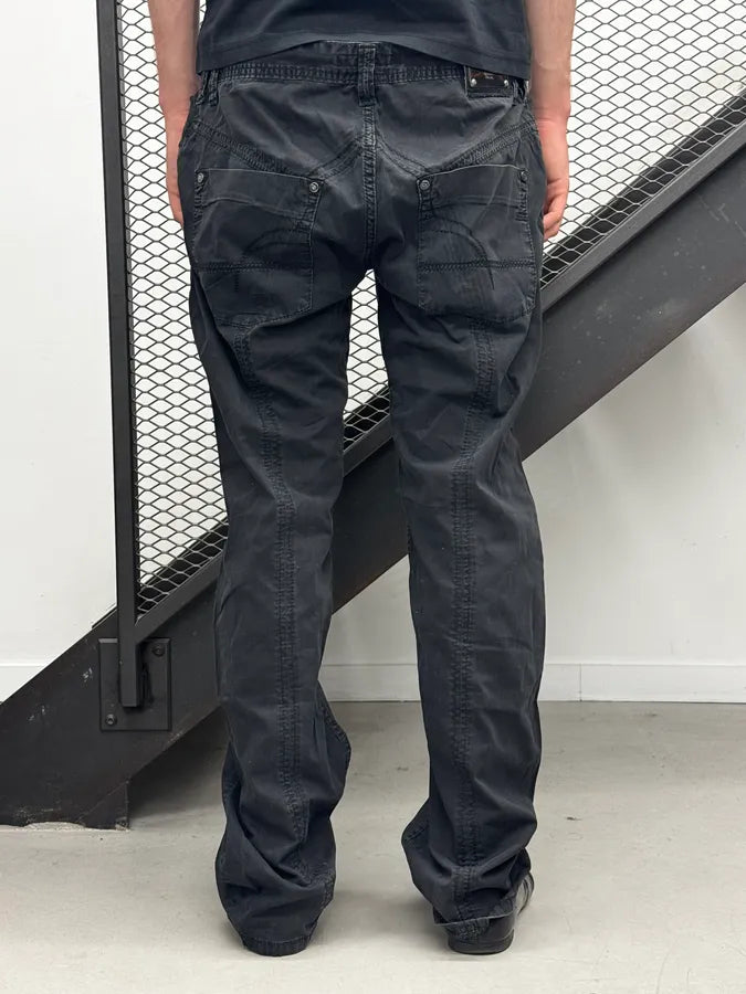 2000s Dolce & Gabbana Black Washed Technical Pants ZNOyazU 4