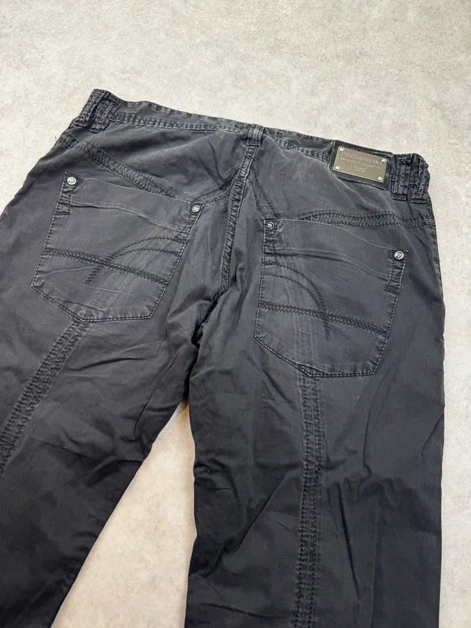 2000s Dolce & Gabbana Black Washed Technical Pants ZNOyazU 6