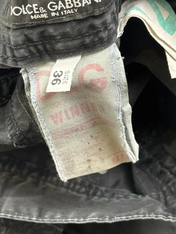 2000s Dolce & Gabbana Black Washed Technical Pants ZNOyazU 9