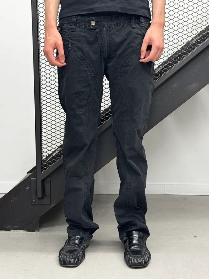 2000s Dolce & Gabbana Black Washed Technical Pants ZNOyazU 2