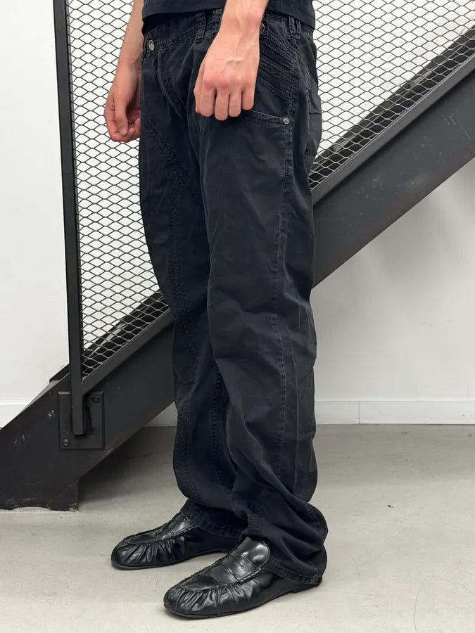 2000s Dolce & Gabbana Black Washed Technical Pants ZNOyazU 3