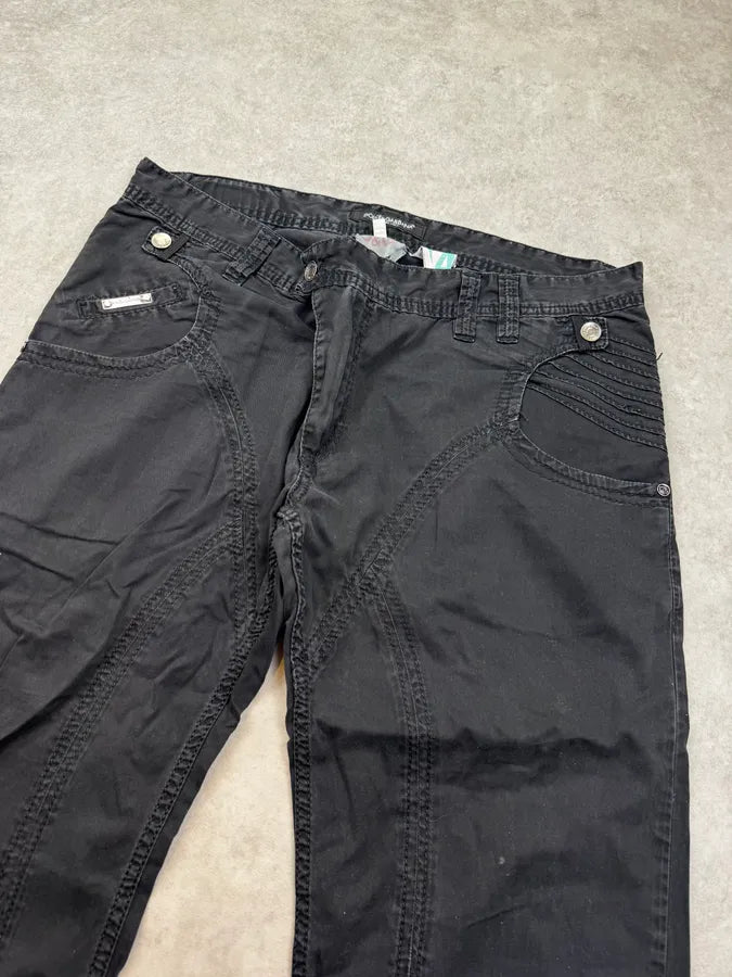 2000s Dolce & Gabbana Black Washed Technical Pants ZNOyazU 5