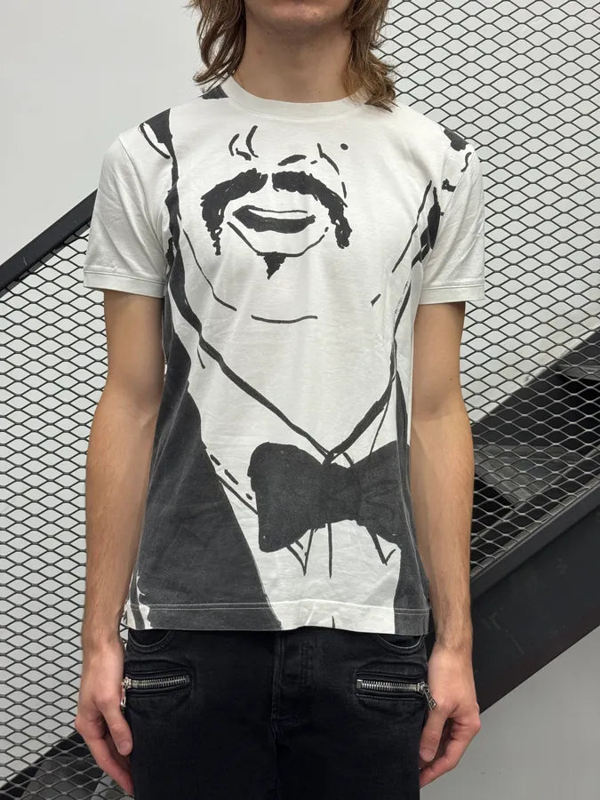 2000s Dolce & Gabbana Black White Waiter Latin Lover T-Shirt csKzYrw 1