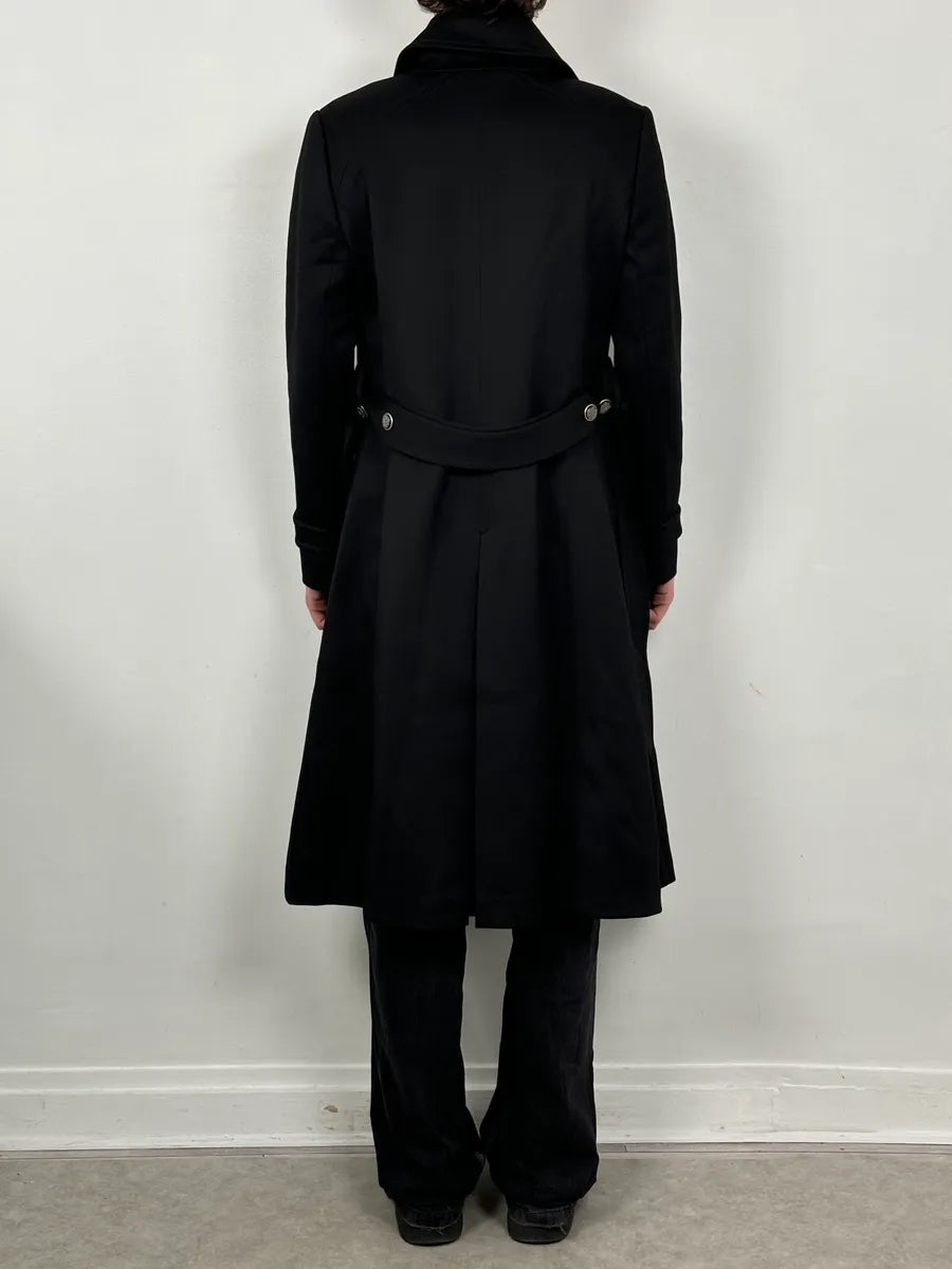 AW2006 Dolce & Gabbana Black Wool Double-Breasted Coat YiAxTLX 2
