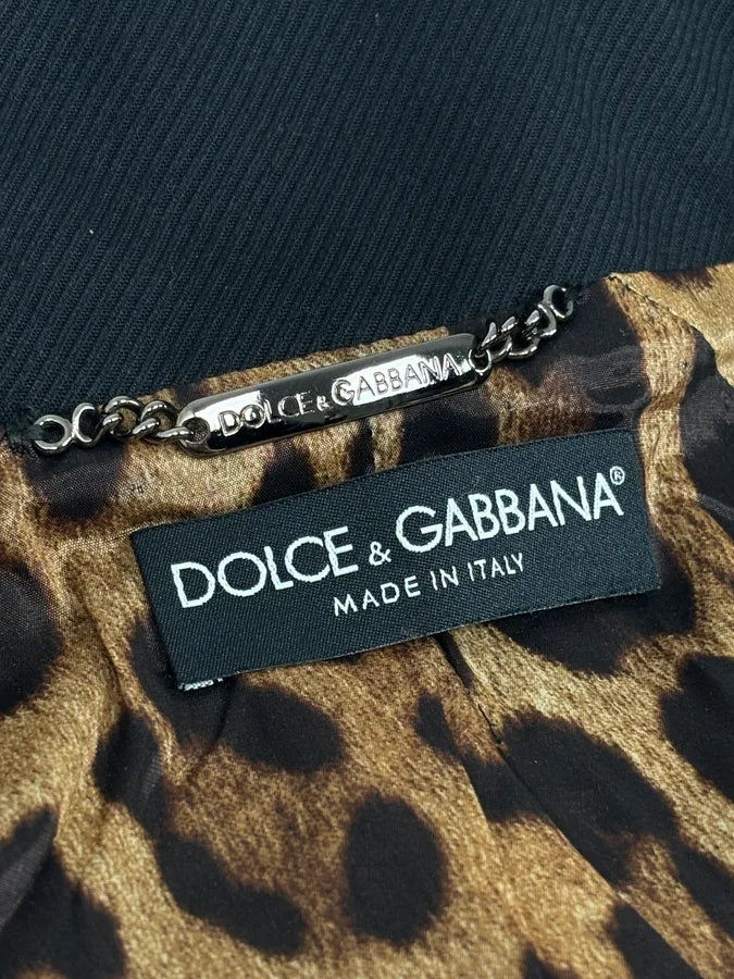 AW2006 Dolce & Gabbana Black Wool Double-Breasted Coat YiAxTLX 11