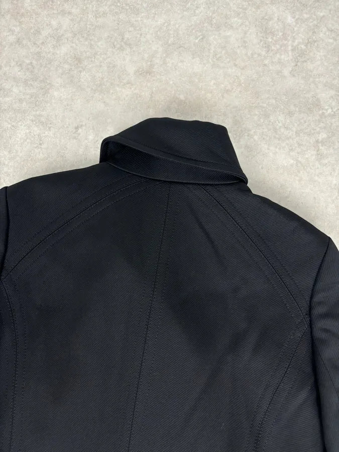 AW2006 Dolce & Gabbana Black Wool Double-Breasted Coat YiAxTLX 6