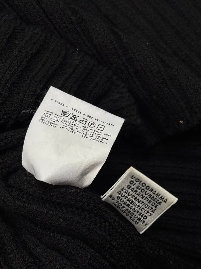2000s Dolce & Gabbana Black Wool Ribbed Sweater ZtyChxl 8