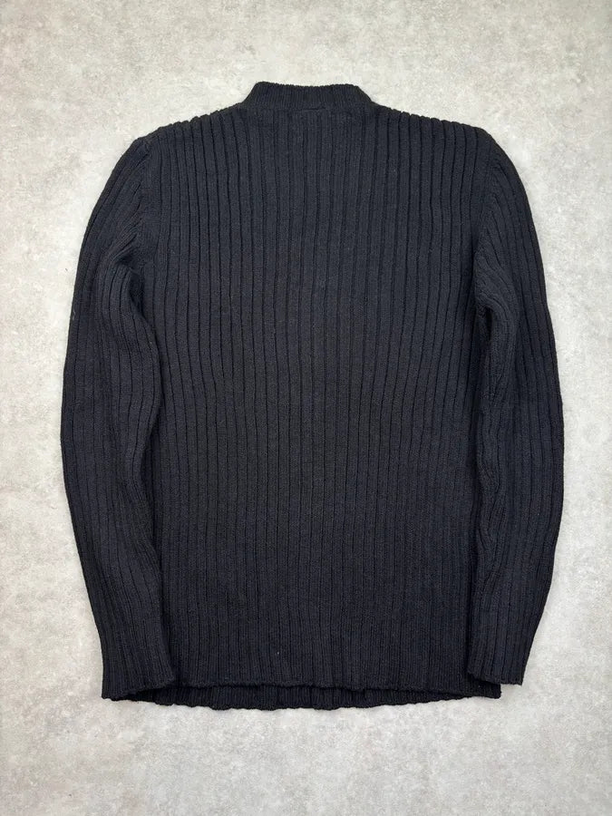 2000s Dolce & Gabbana Black Wool Ribbed Sweater ZtyChxl 4
