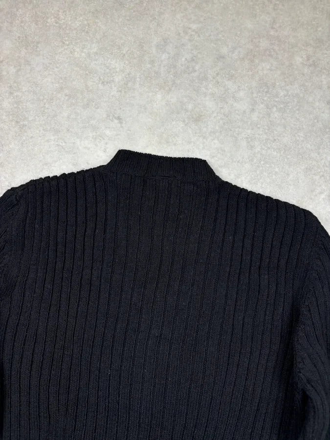2000s Dolce & Gabbana Black Wool Ribbed Sweater ZtyChxl 5